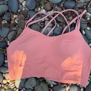 lululemon athletica Coral LIKE A CLOUD LONG LINE SZ 8